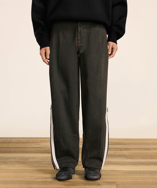 [CROQUIS] Convertible Zip Denim Trousers