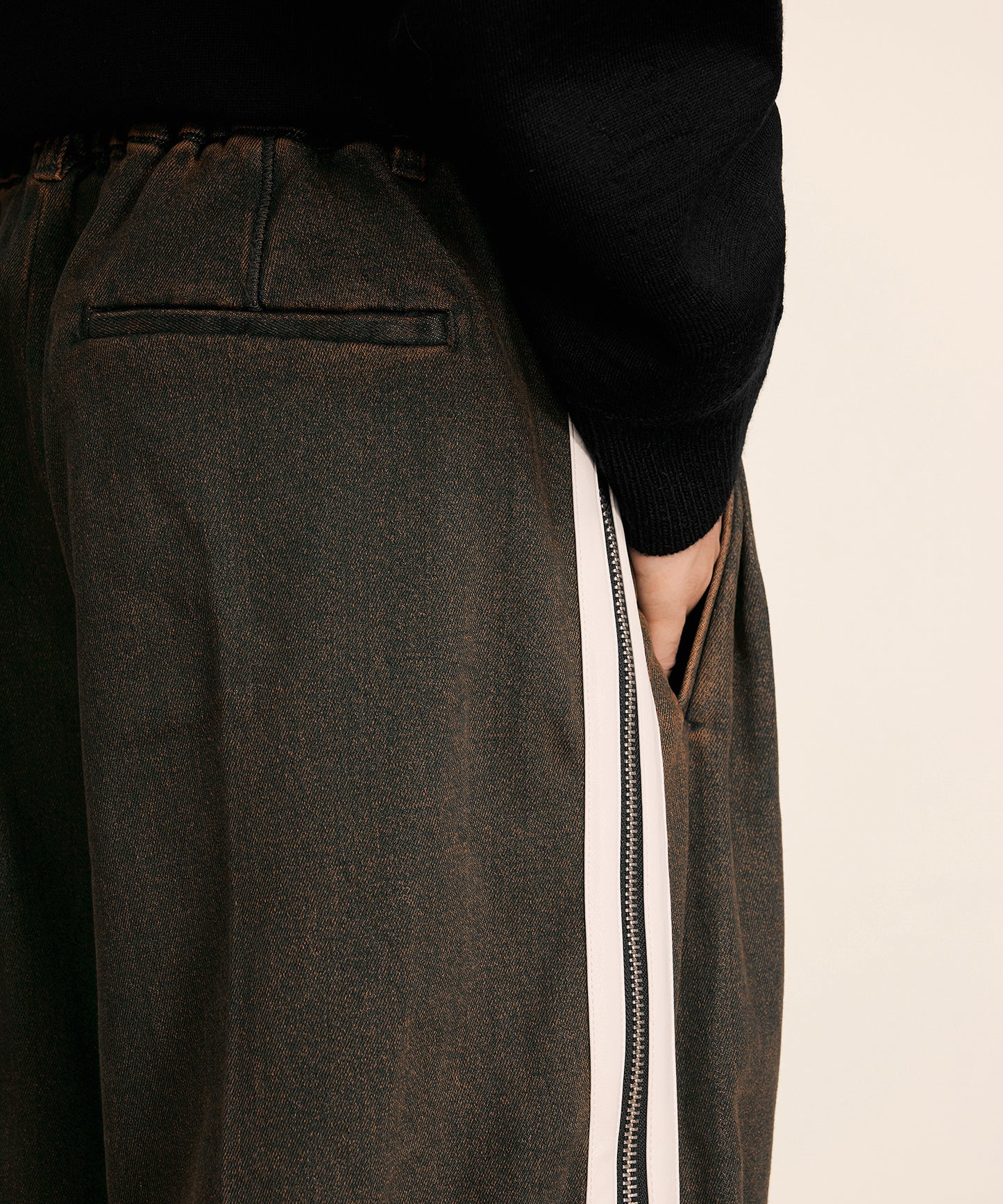 [CROQUIS] Convertible Zip Denim Trousers