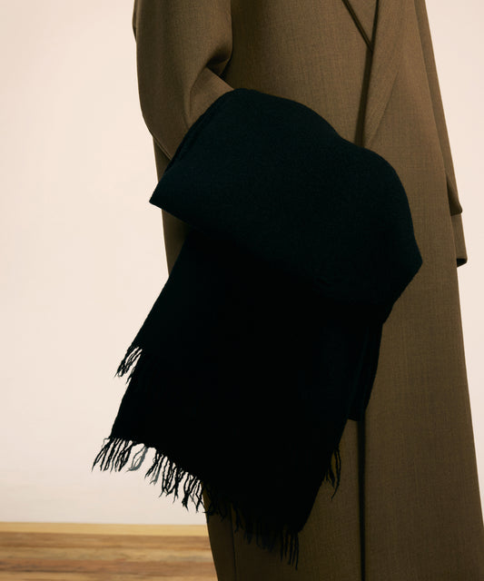 [CROQUIS] Felted Wool Fringe Scarf