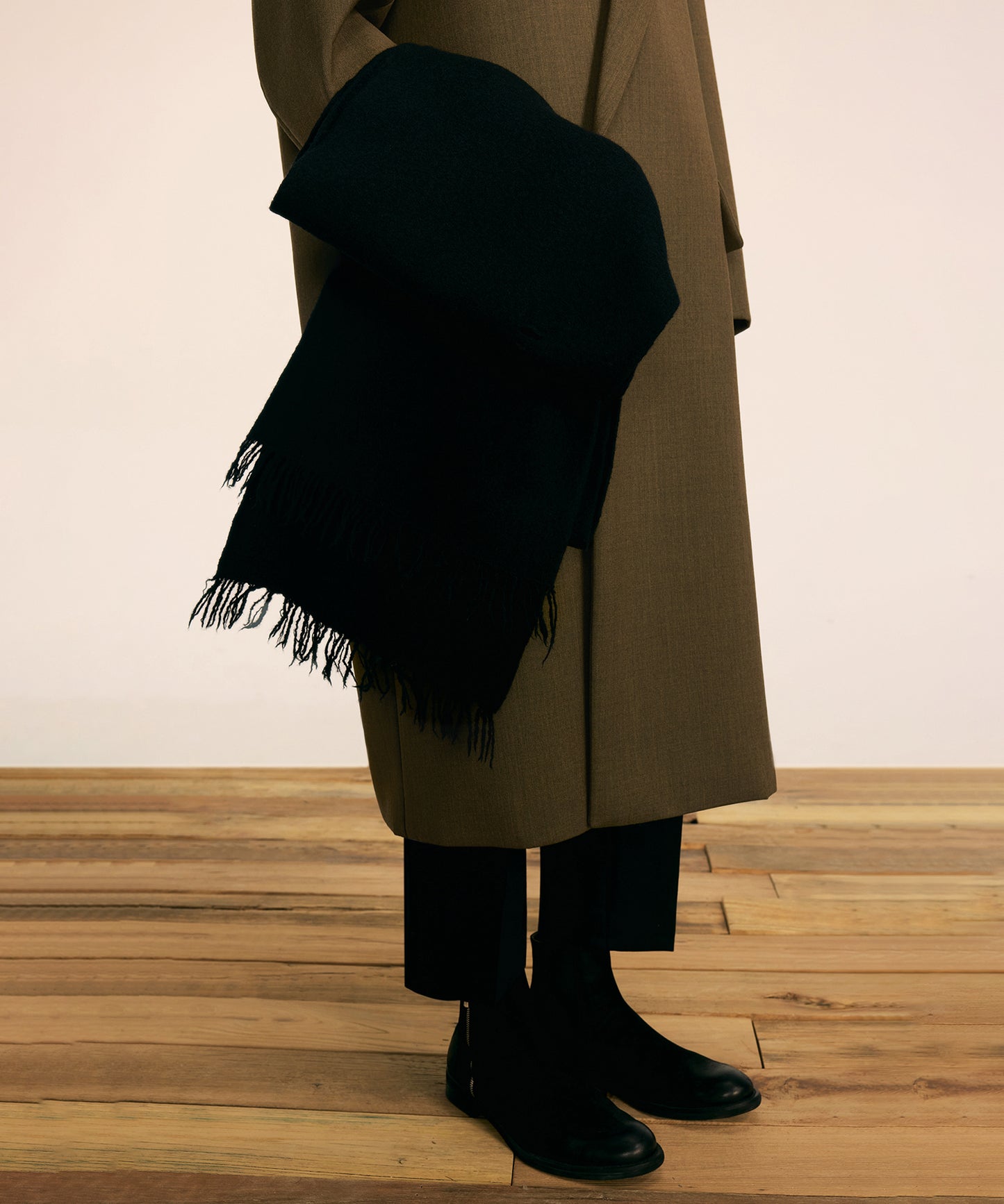 [CROQUIS] Felted Wool Fringe Scarf