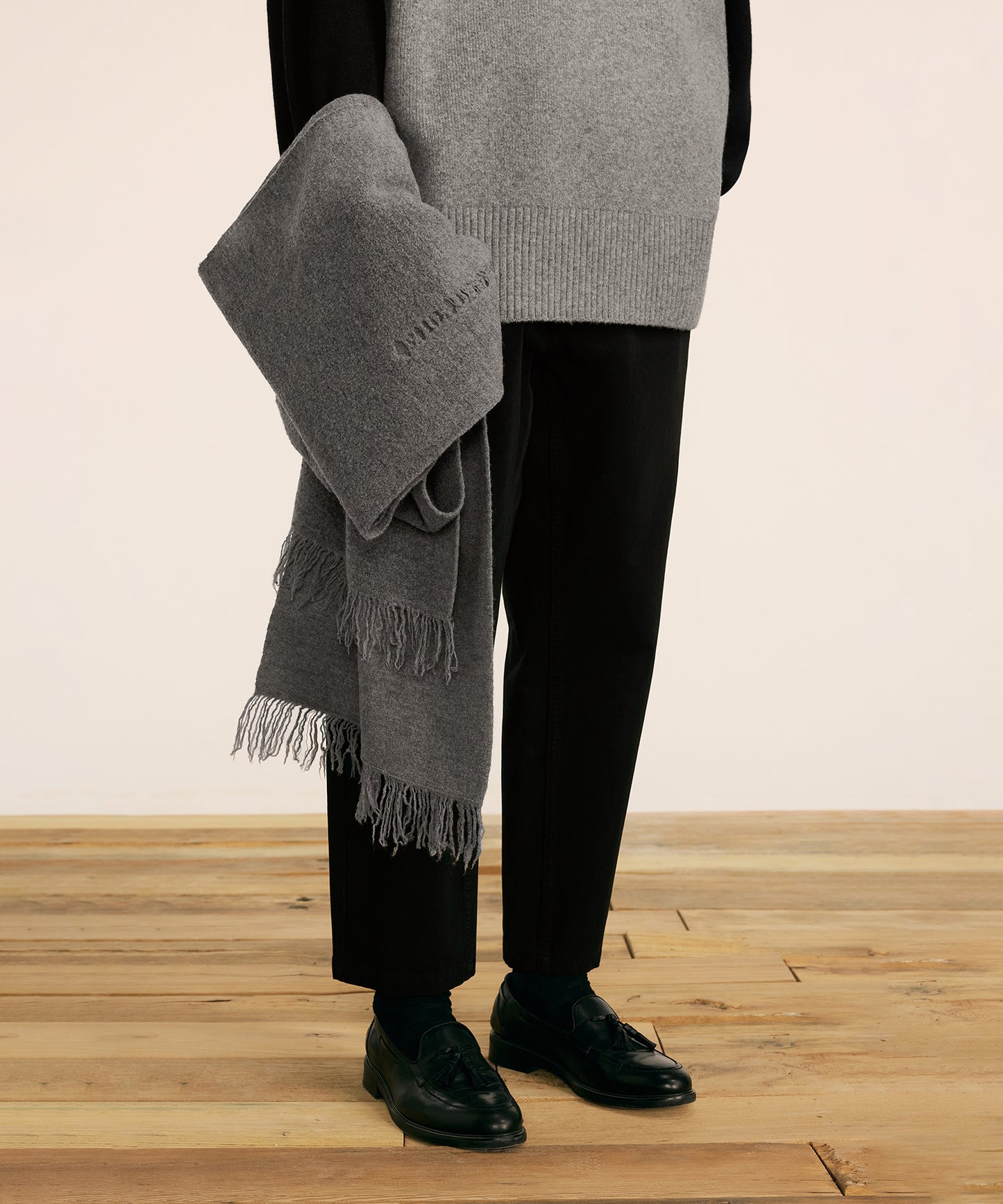 [CROQUIS] Felted Wool Fringe Scarf