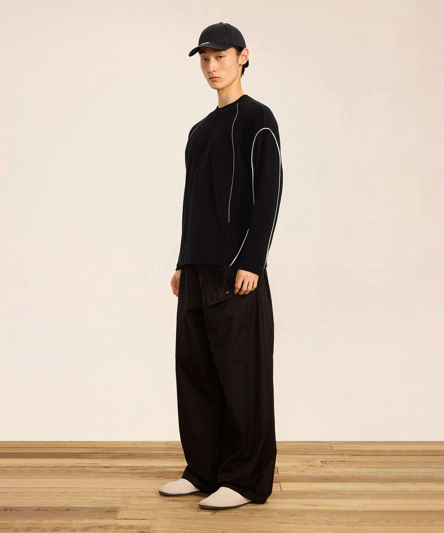 [CROQUIS] Wool Contrast Baseball Cap