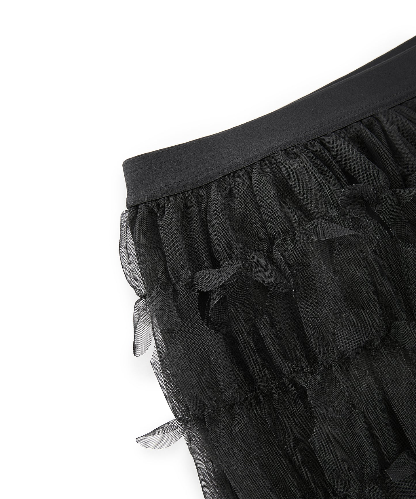 Petal Cutout Tulle Skirt