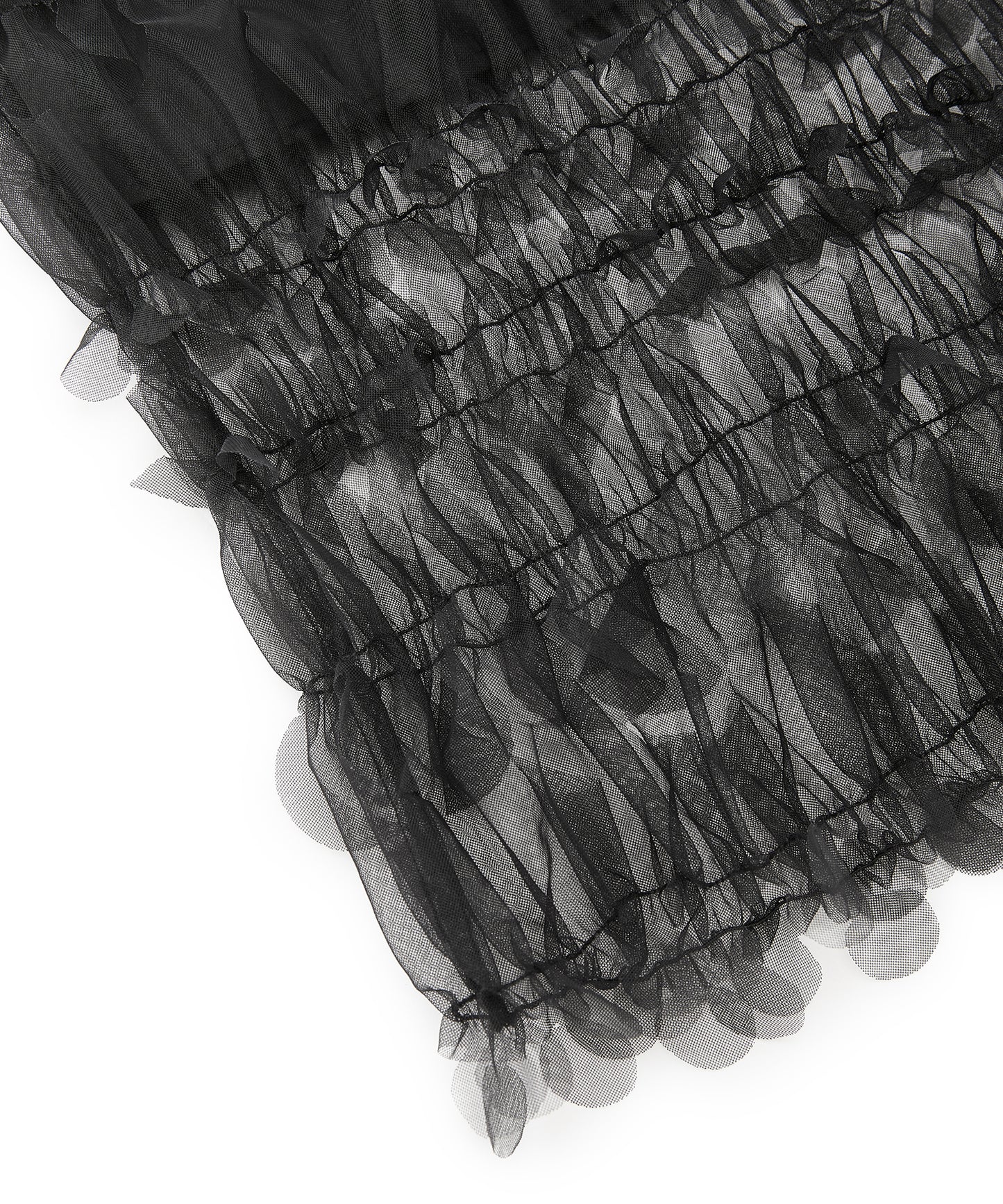 Petal Cutout Tulle Skirt