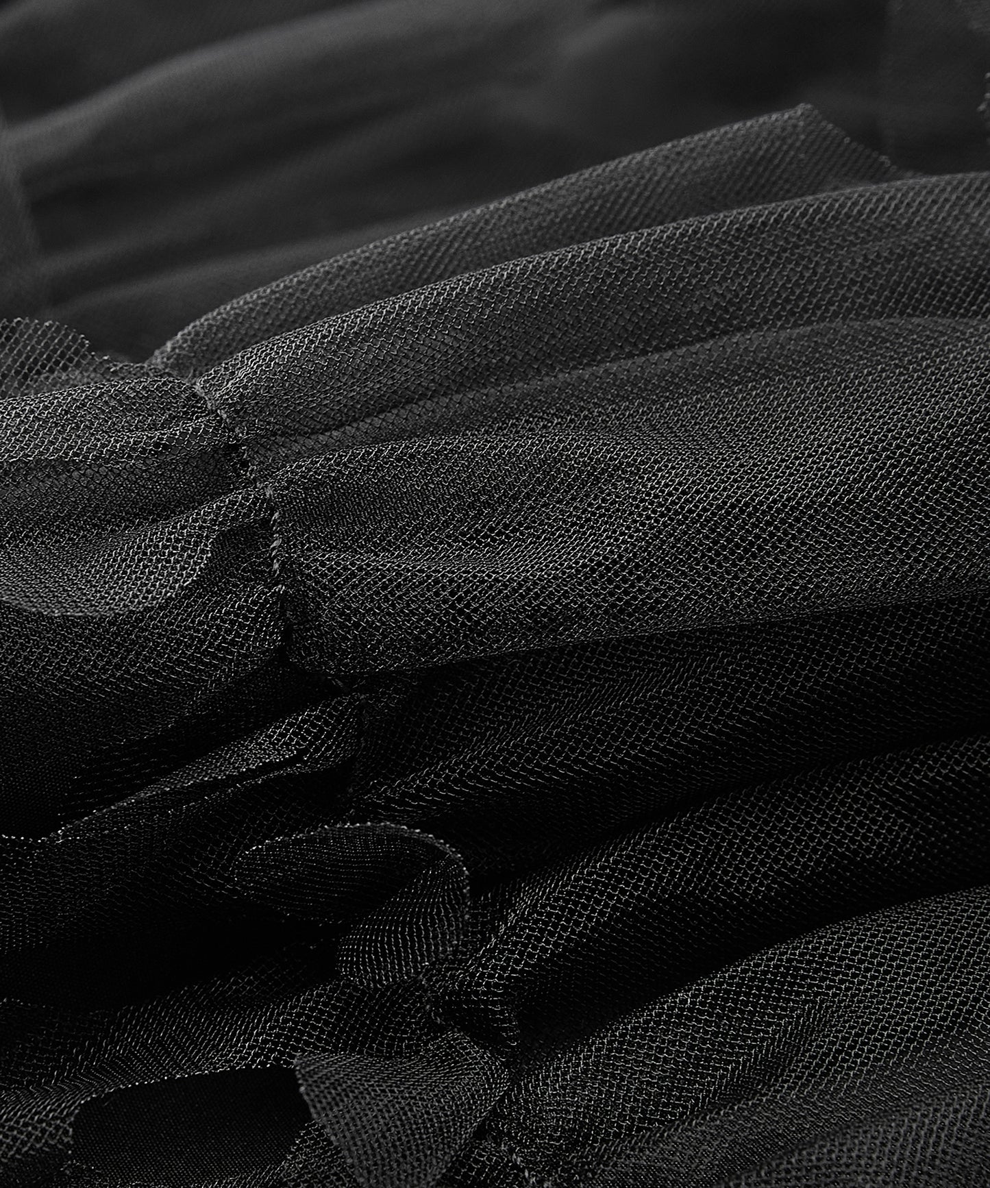 Petal Cutout Tulle Skirt