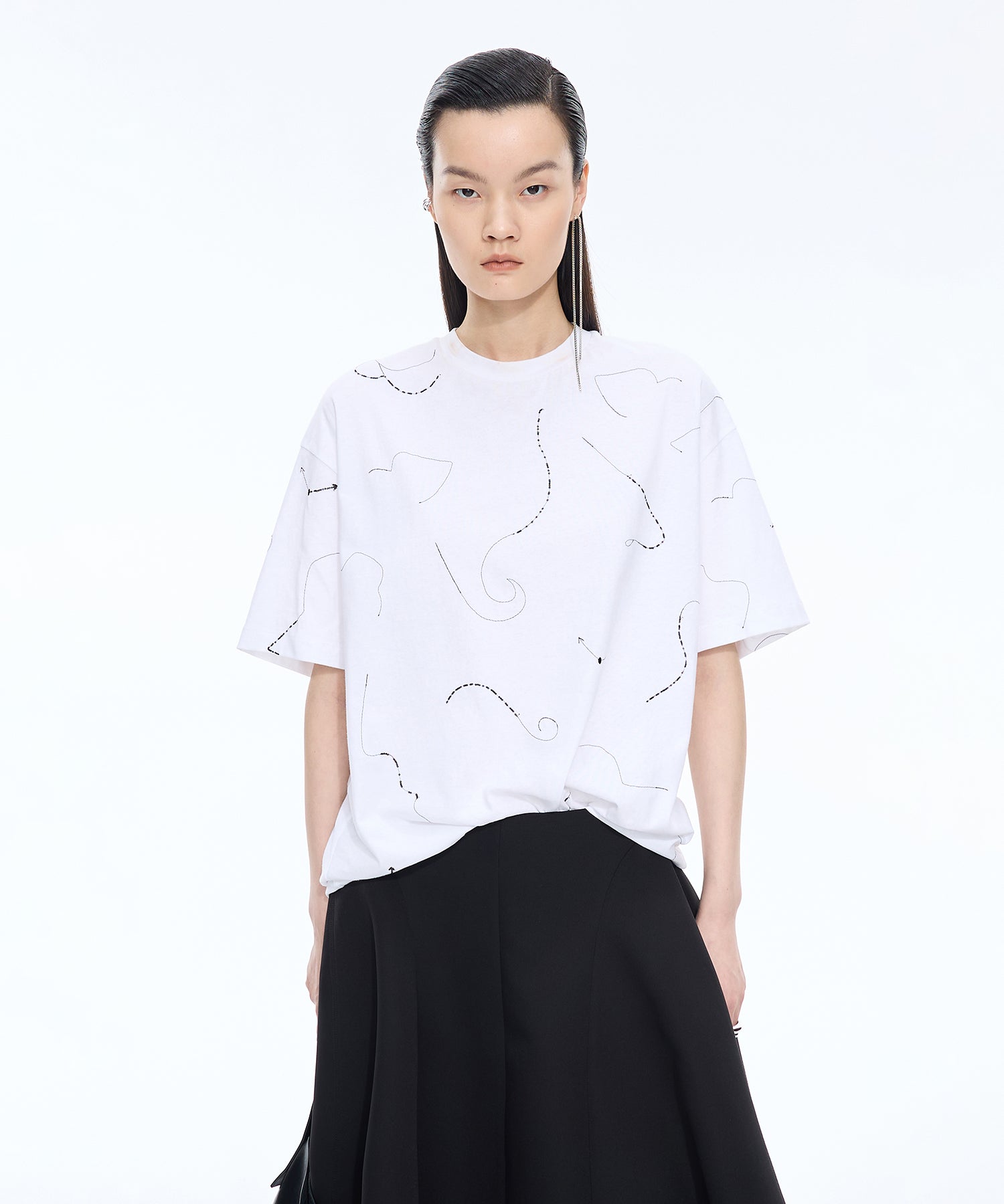 Embroidered Cotton T-Shirt