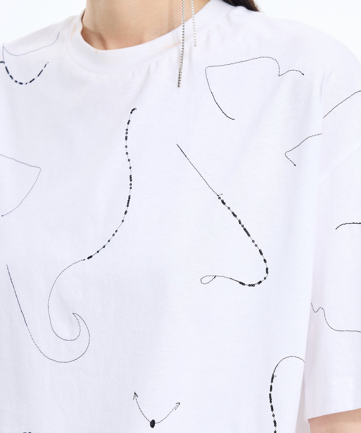 Embroidered Cotton T-Shirt