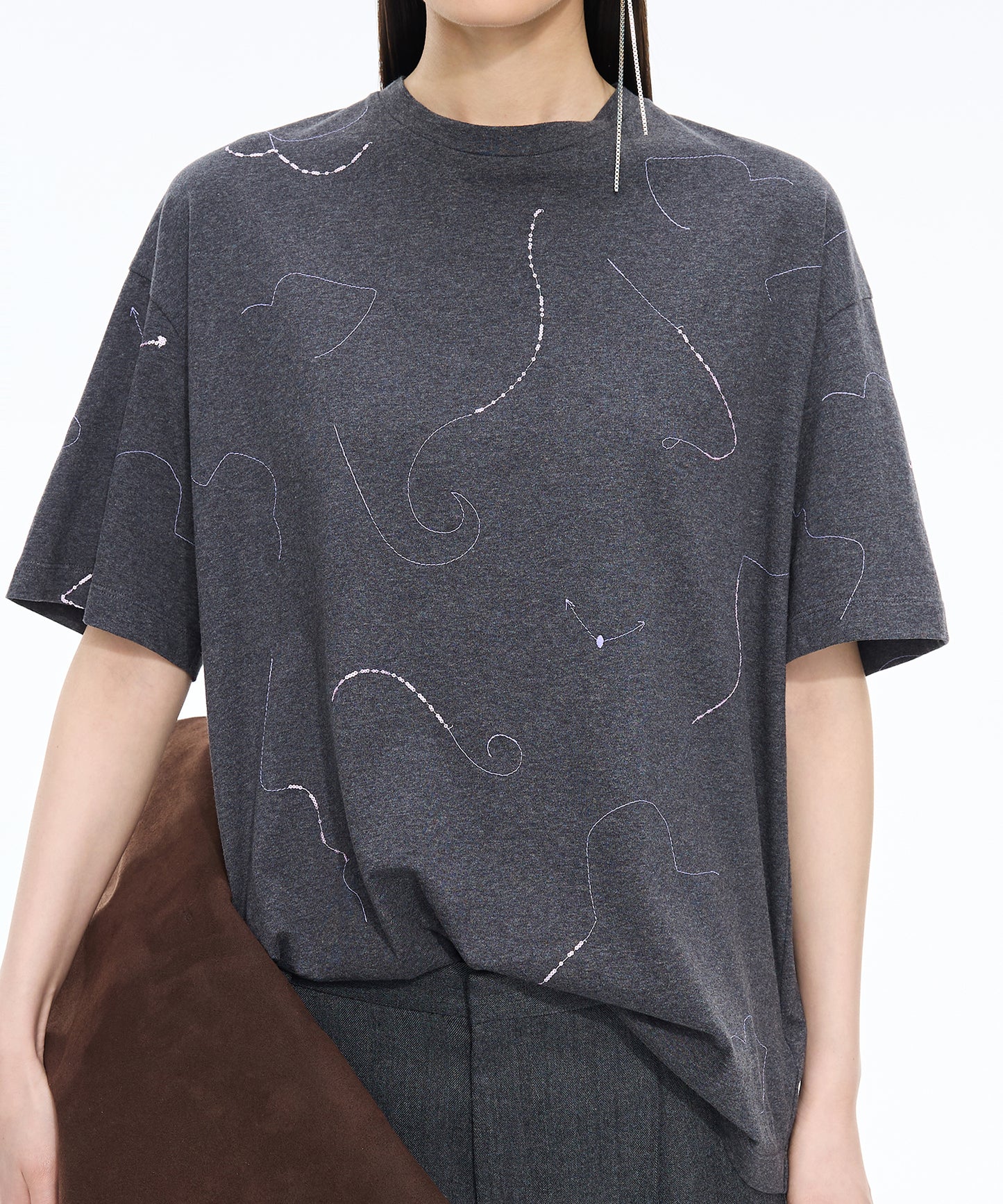 Embroidered Cotton T-Shirt