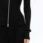 Wide Rib Double-Zip Cardigan