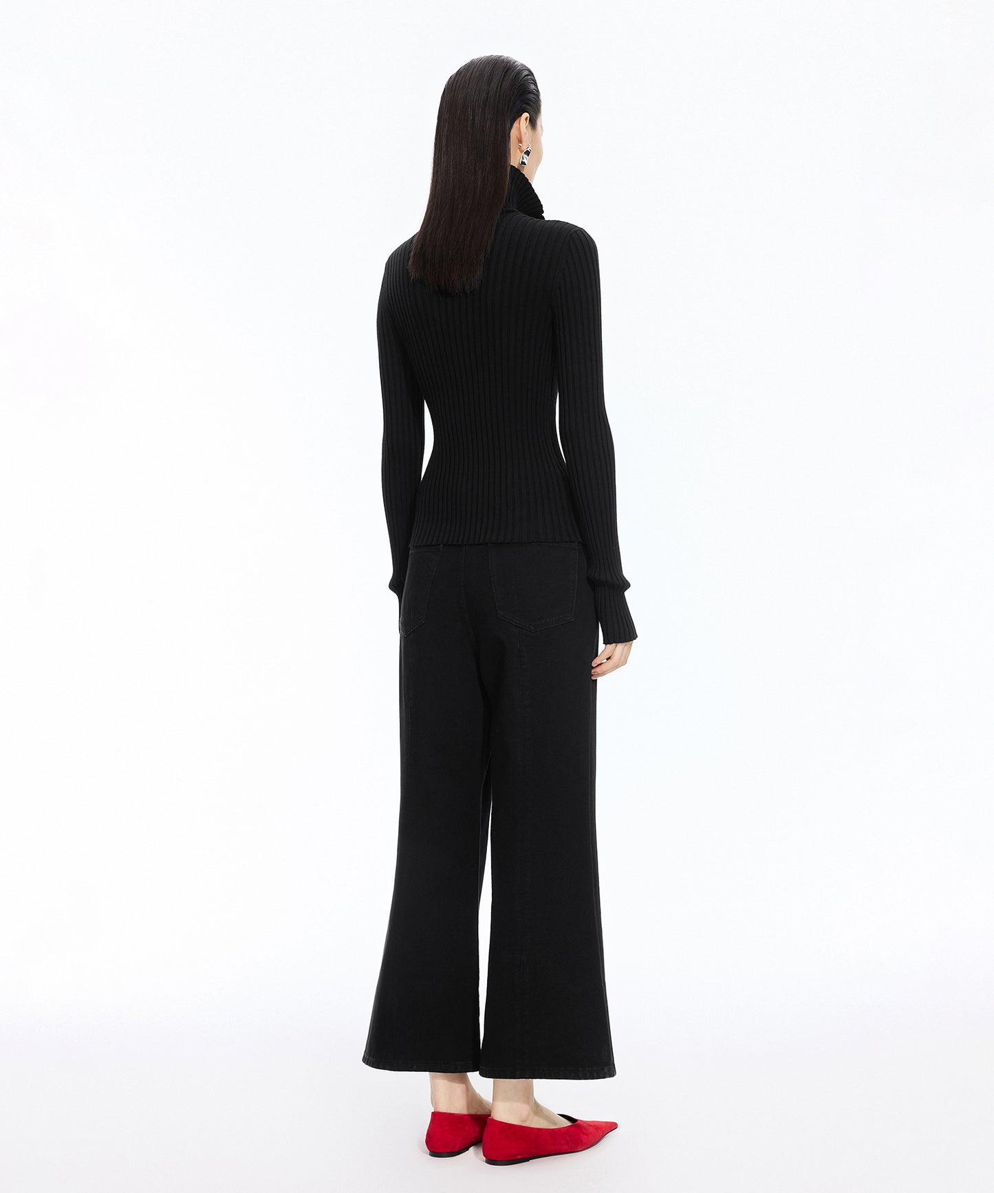 Wide Rib Double-Zip Cardigan