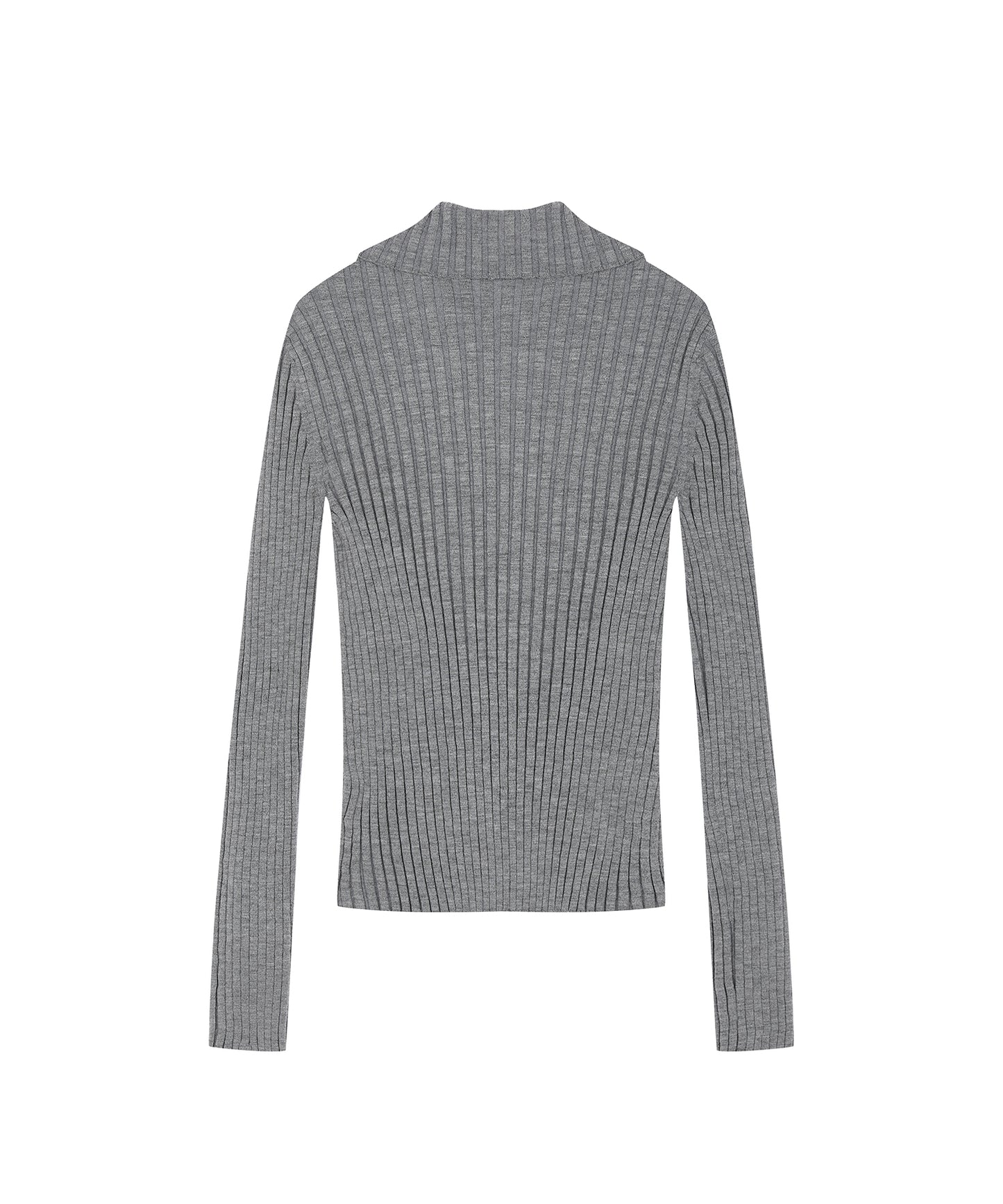 Wide Rib Double-Zip Cardigan