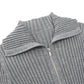 Wide Rib Double-Zip Cardigan