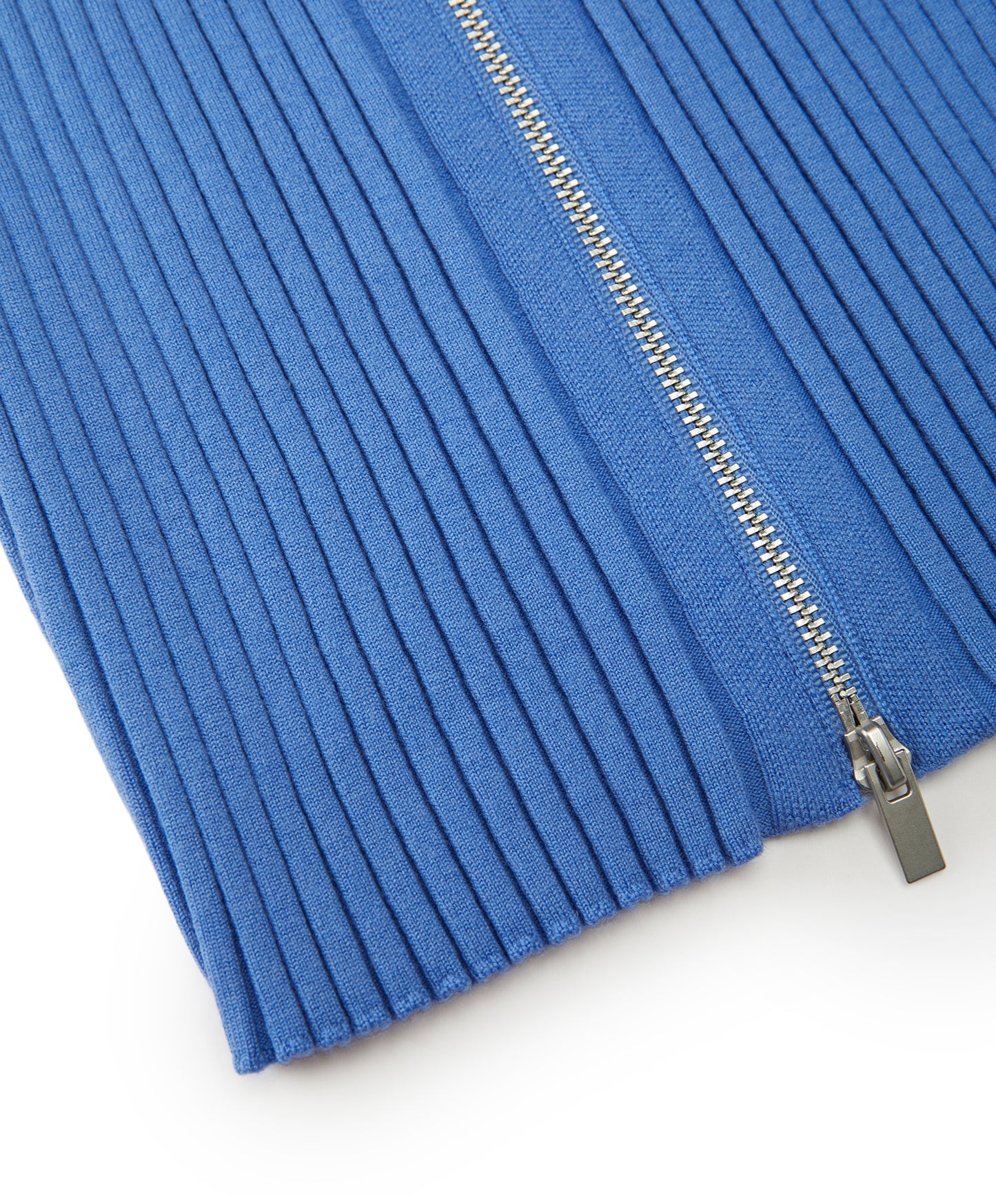 Wide Rib Double-Zip Cardigan