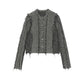 Fringed Tweed-Inspired Jacket