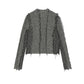 Fringed Tweed-Inspired Jacket