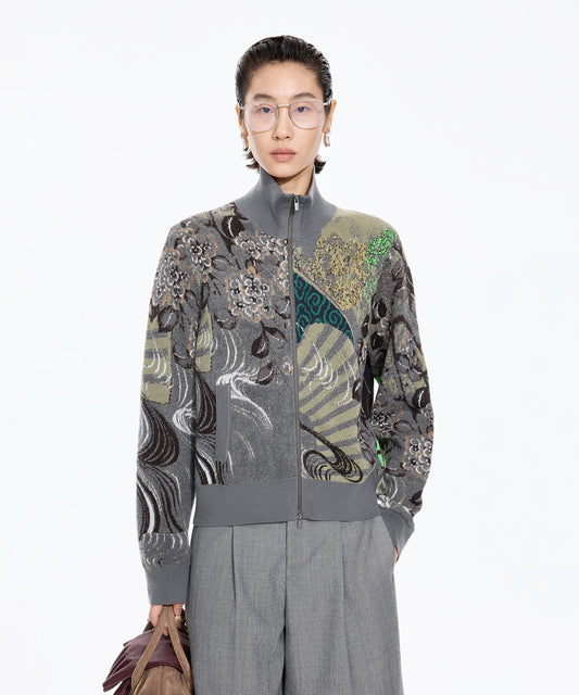 Oriental Jacquard Jacket