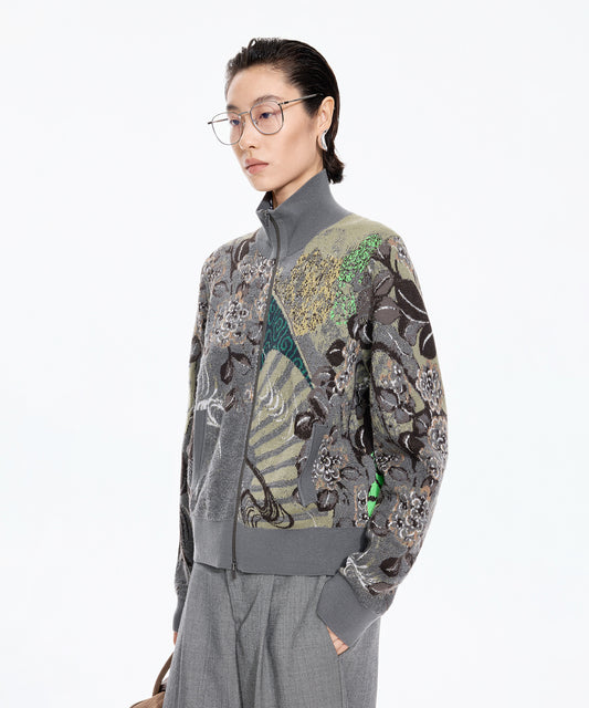 Oriental Jacquard Jacket