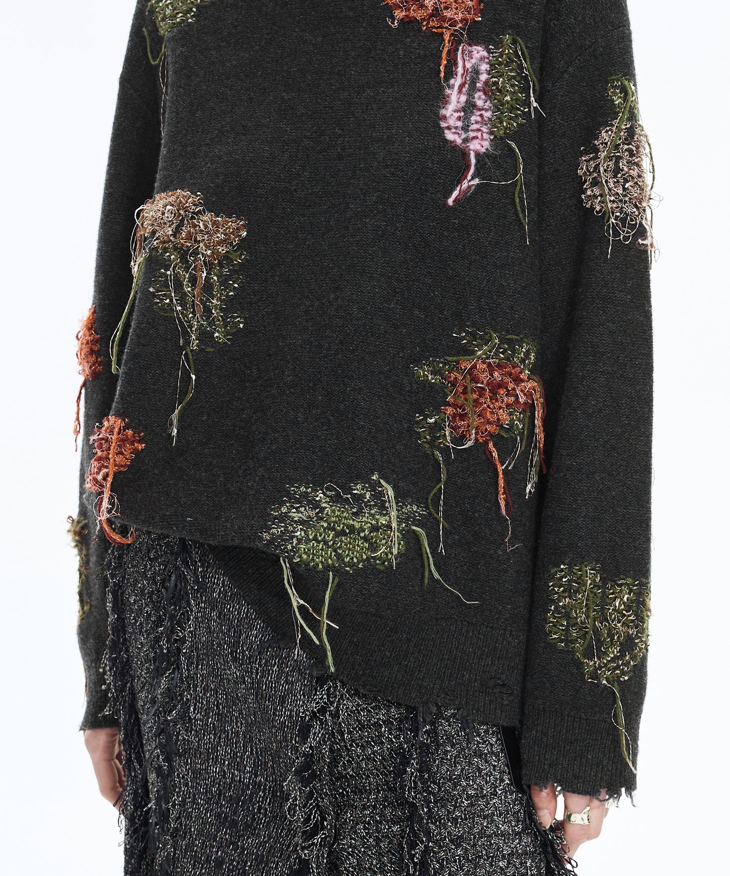 Embroidered Wool Sweater