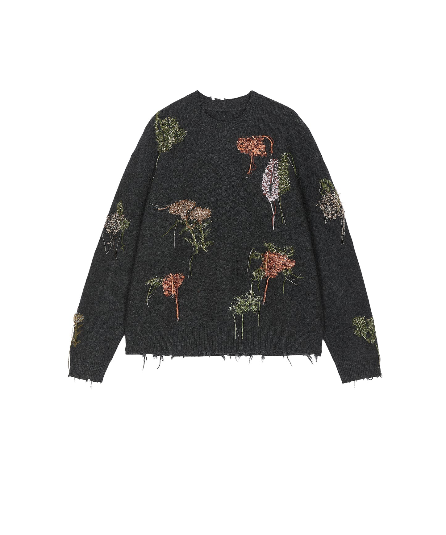 Embroidered Wool Sweater
