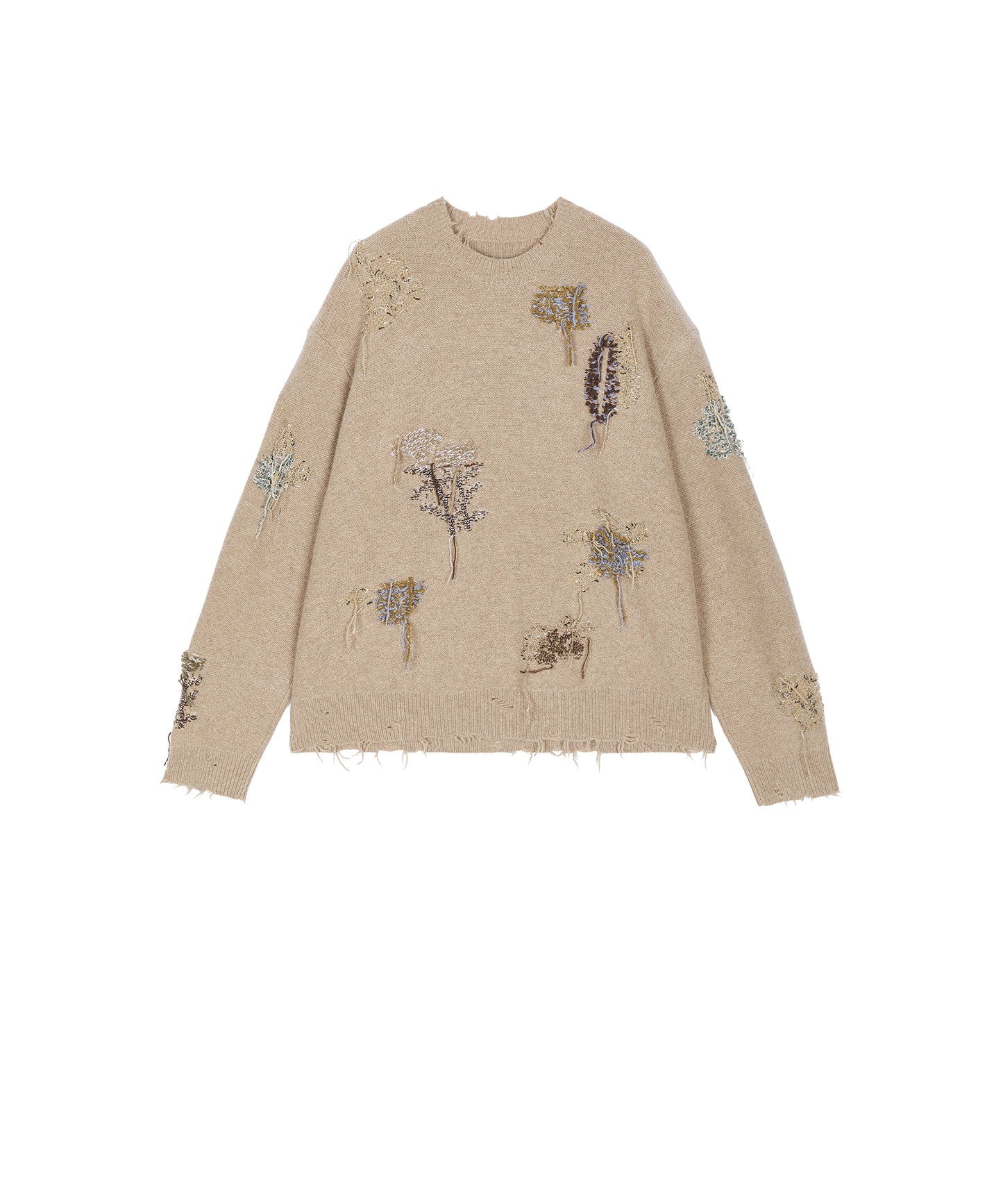 Embroidered Wool Sweater