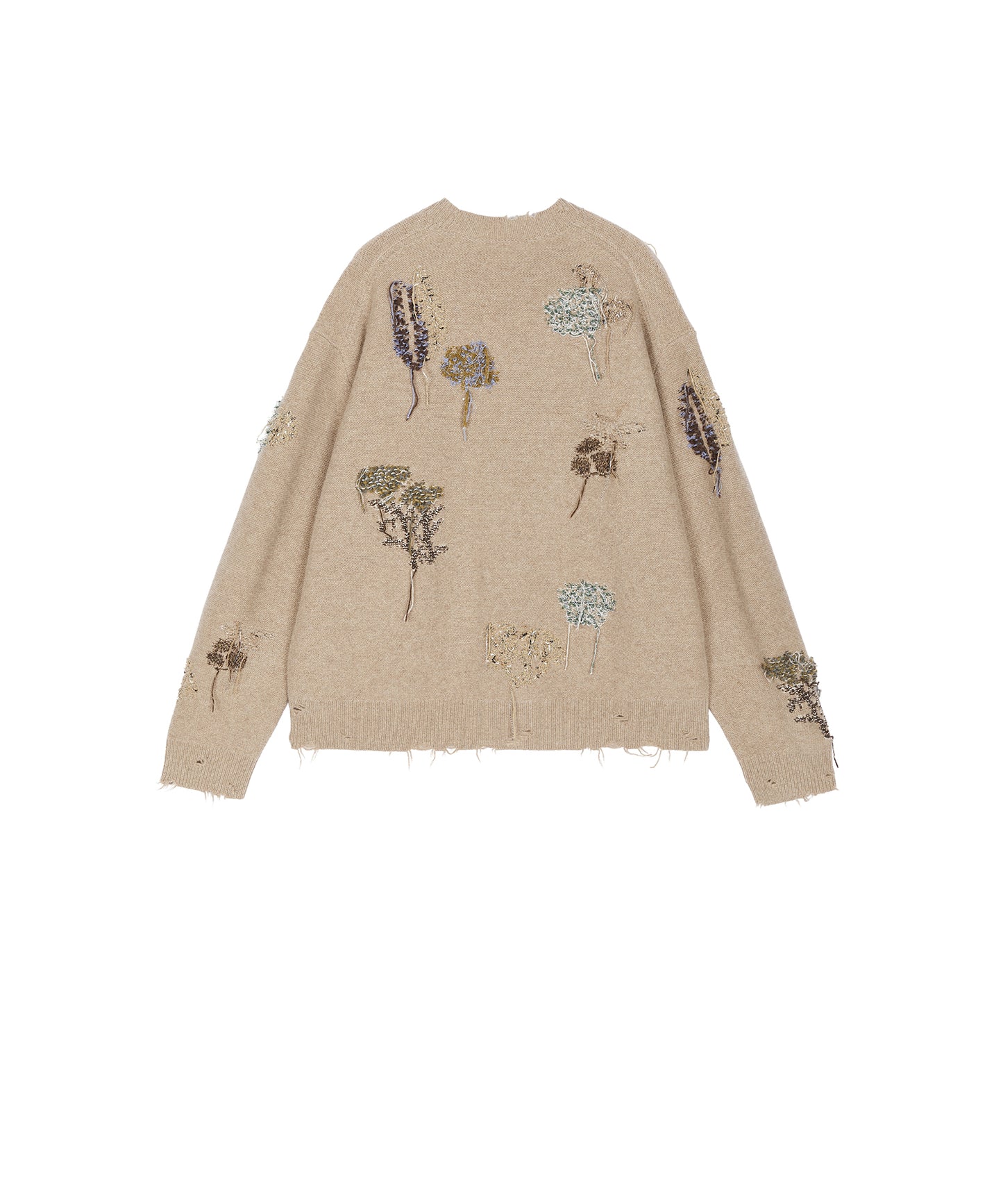 Embroidered Wool Sweater