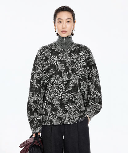 Osmanthus Jacquard Sweater