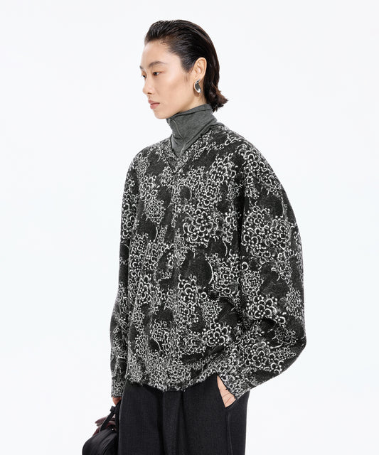 Osmanthus Jacquard Sweater