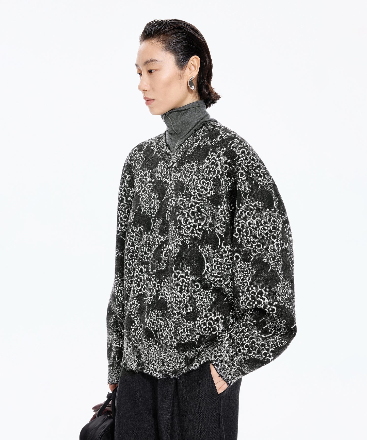 Osmanthus Jacquard Sweater
