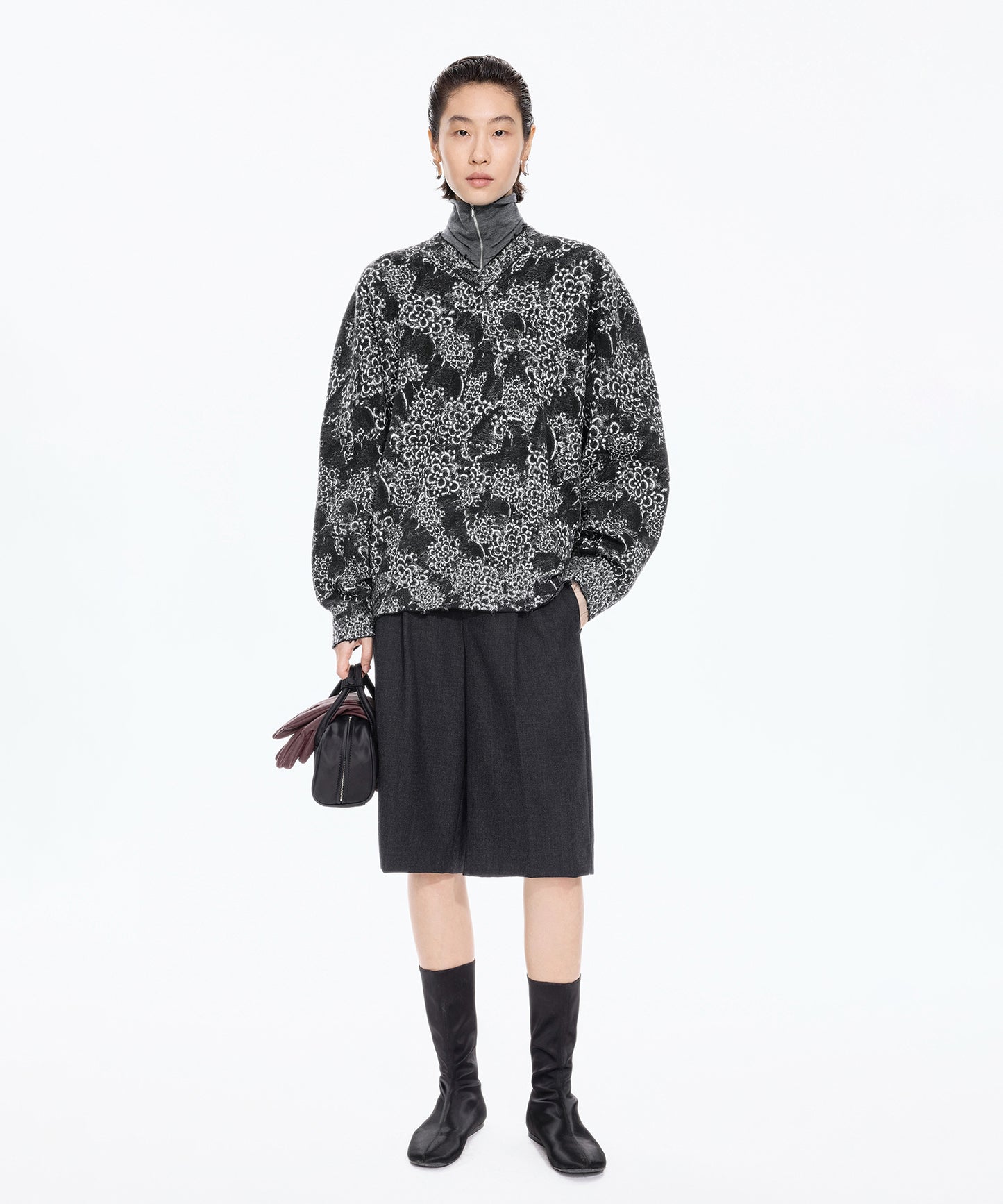 Osmanthus Jacquard Sweater