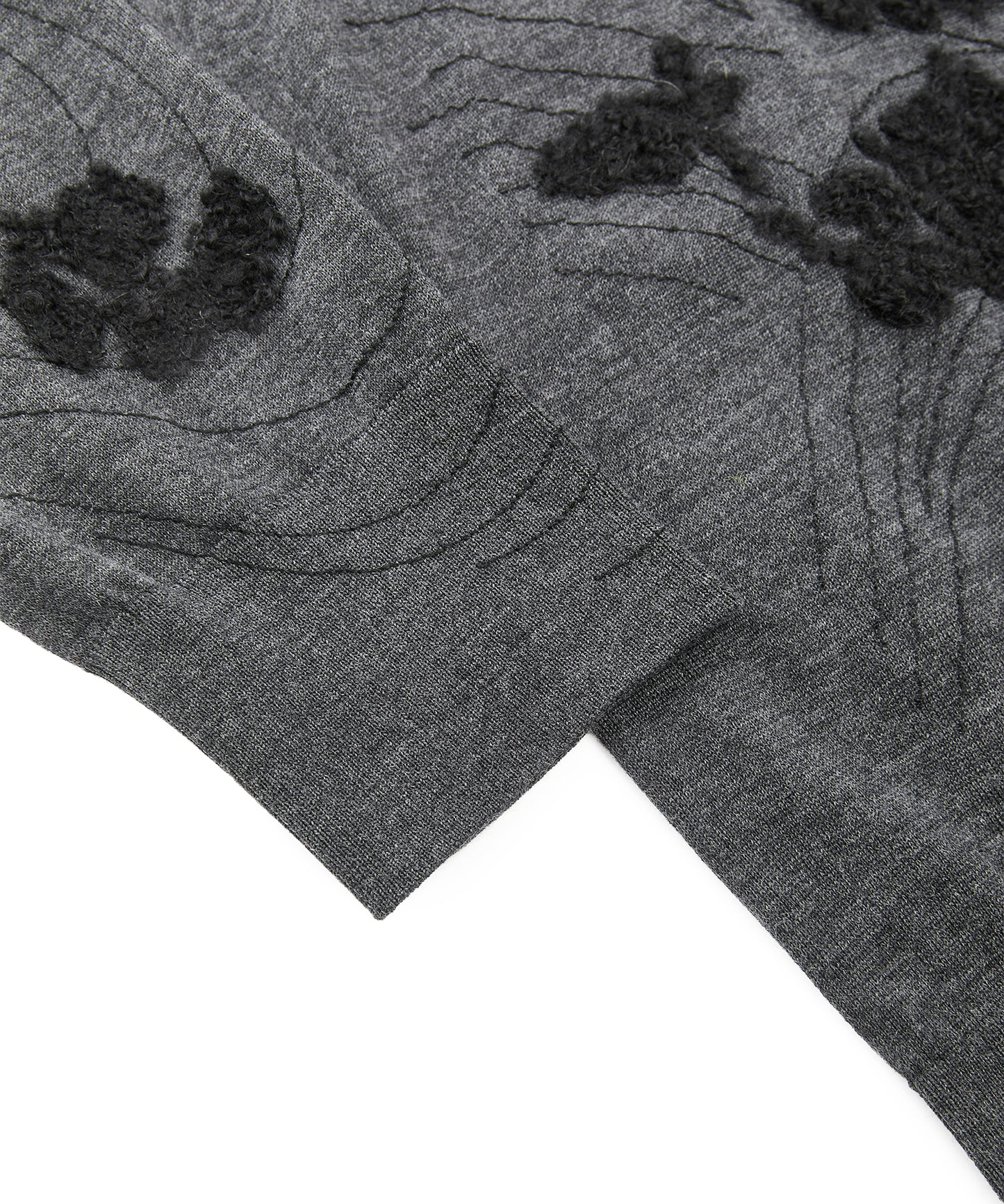 Floral Embroidered Merino Sweater