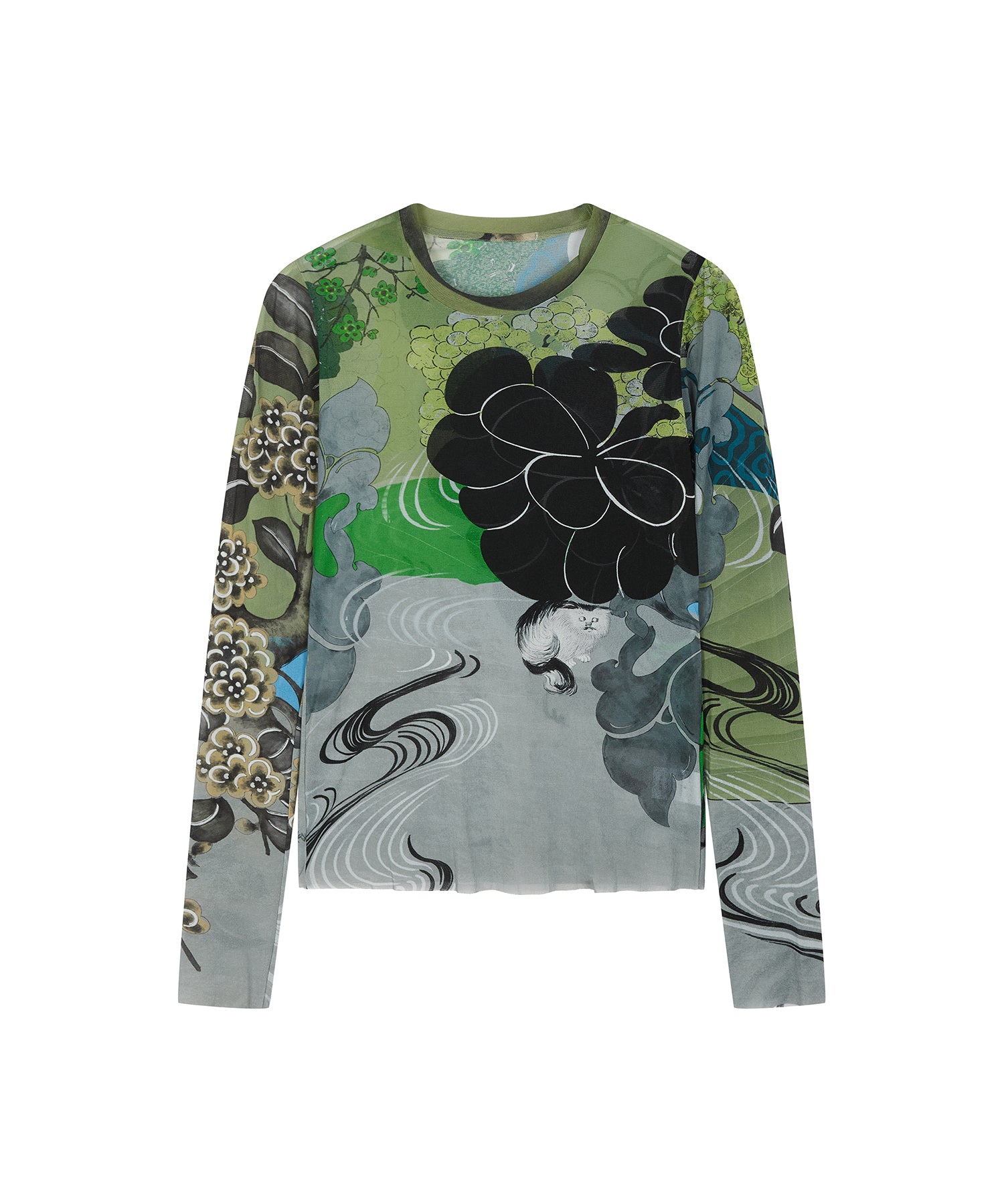 Oriental Print Second-Skin Top – JNBY ONLINE STORE