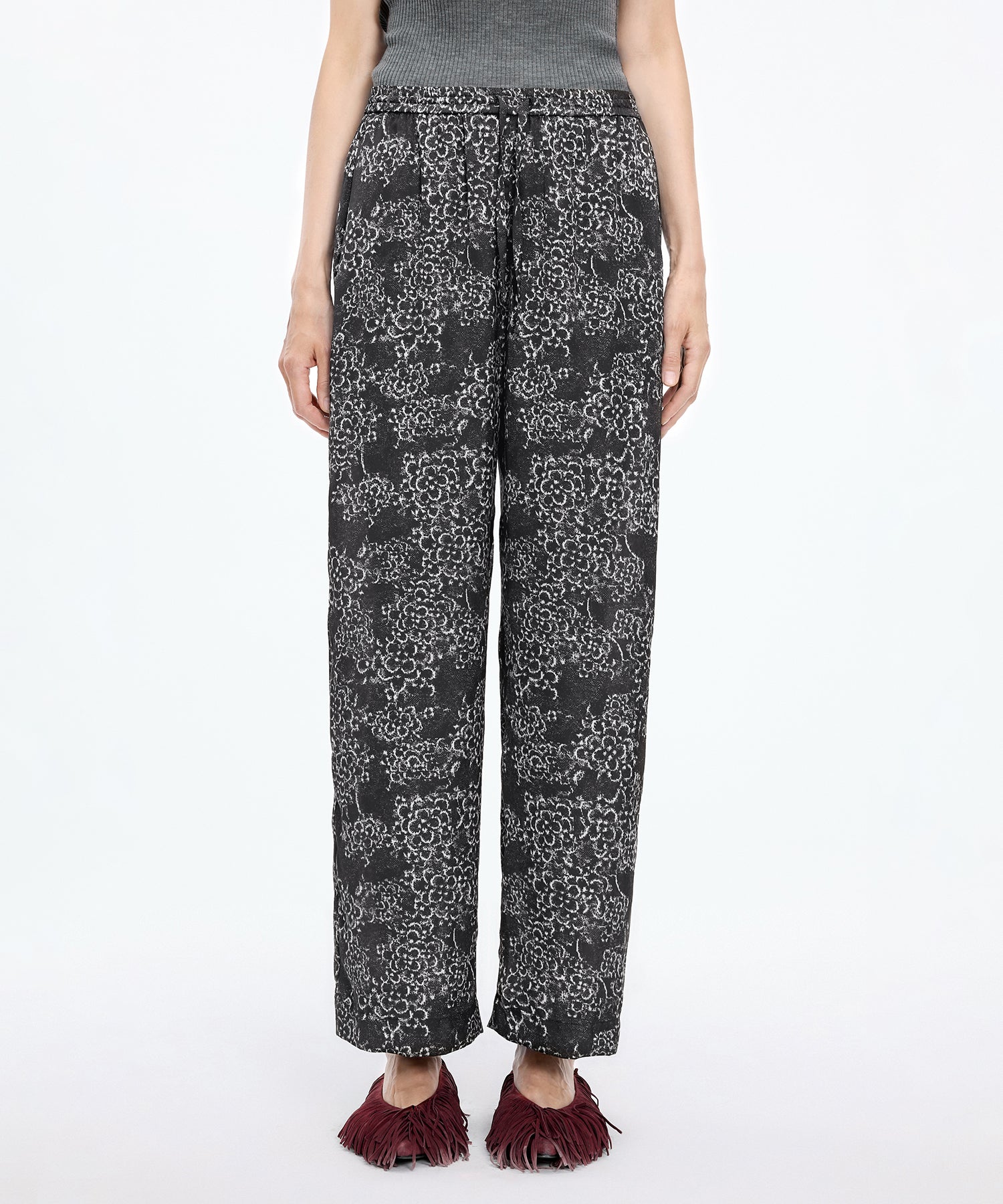 Osmanthus Bloom Satin Trousers