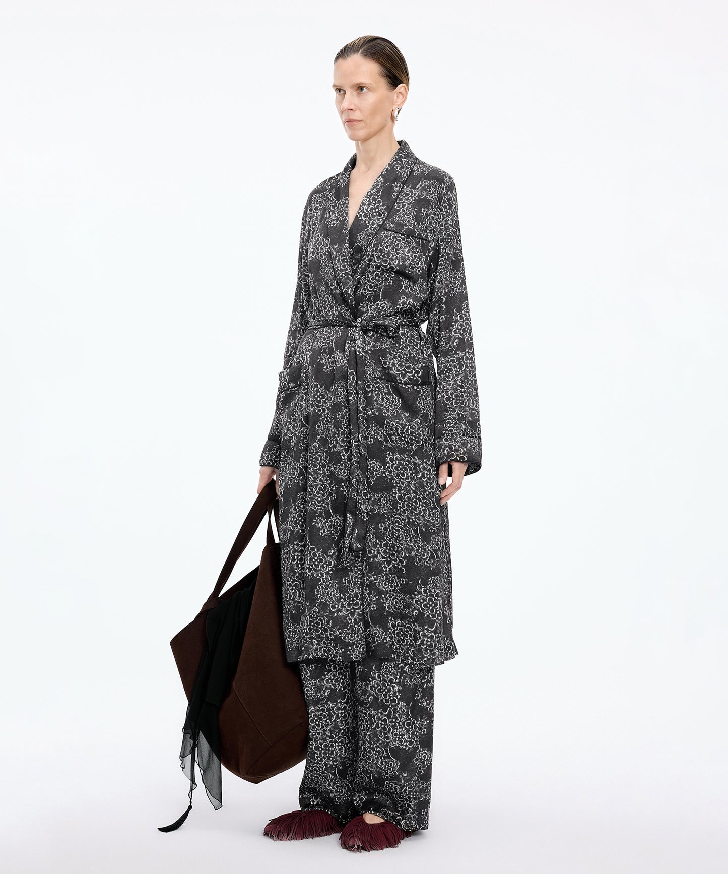 Osmanthus Bloom Satin Trousers