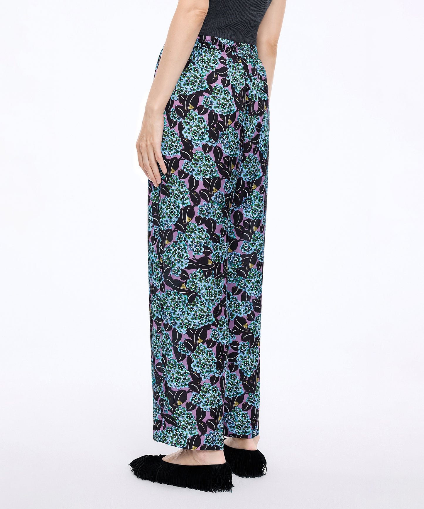 Osmanthus Bloom Satin Trousers