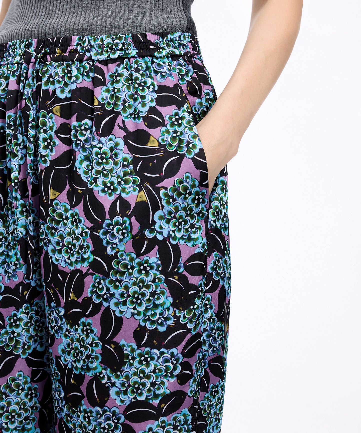 Osmanthus Bloom Satin Trousers