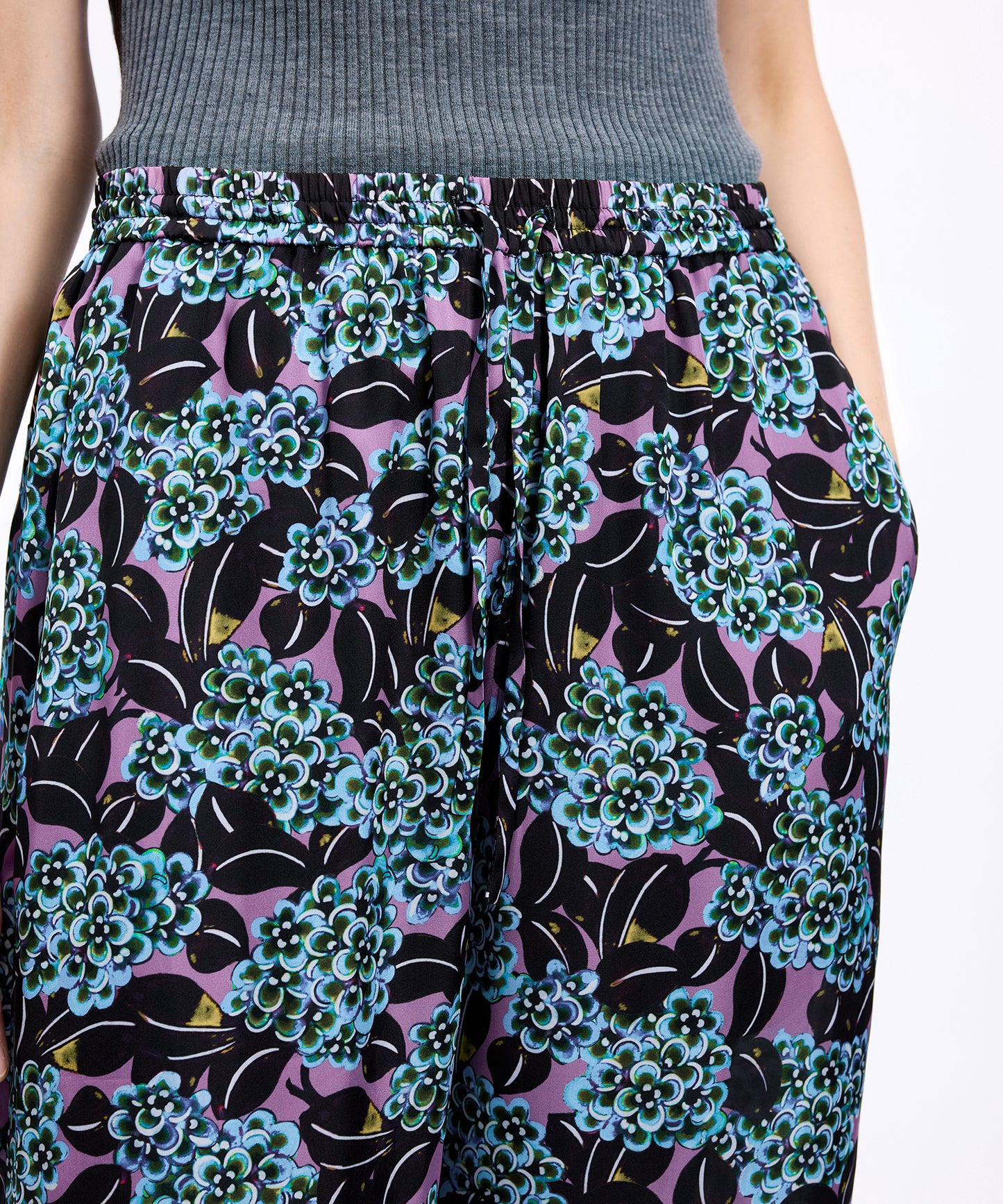 Osmanthus Bloom Satin Trousers