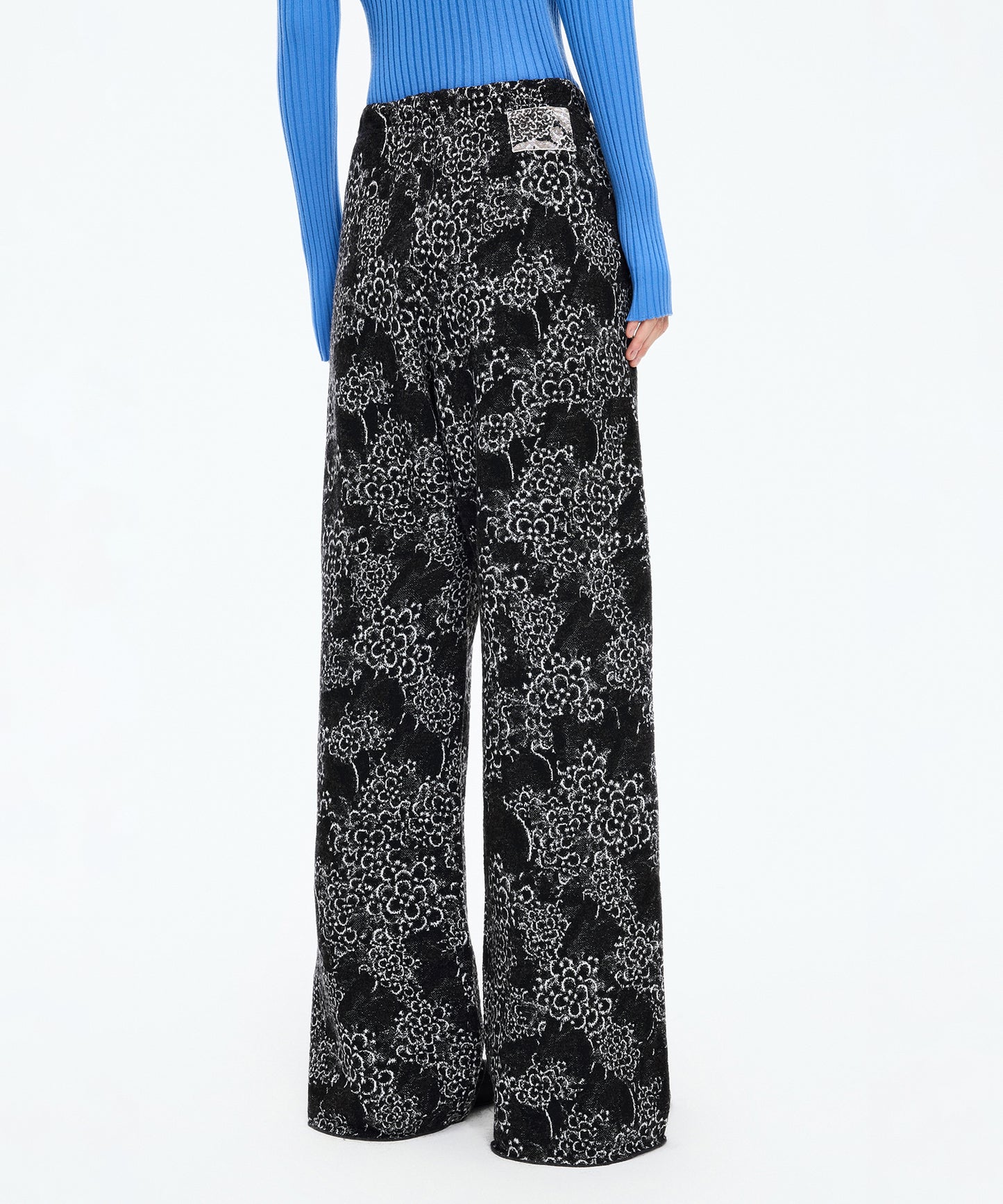 Osmanthus Jacquard Knit Trousers