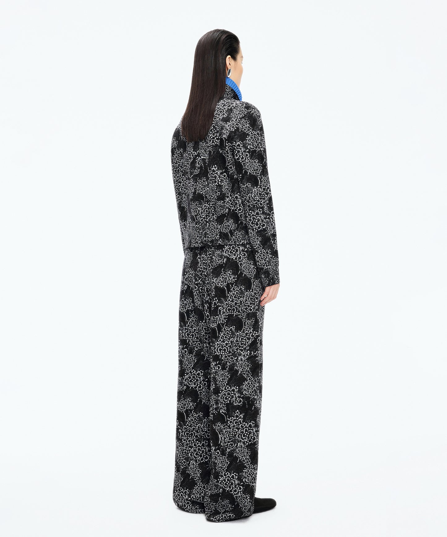 Osmanthus Jacquard Knit Trousers