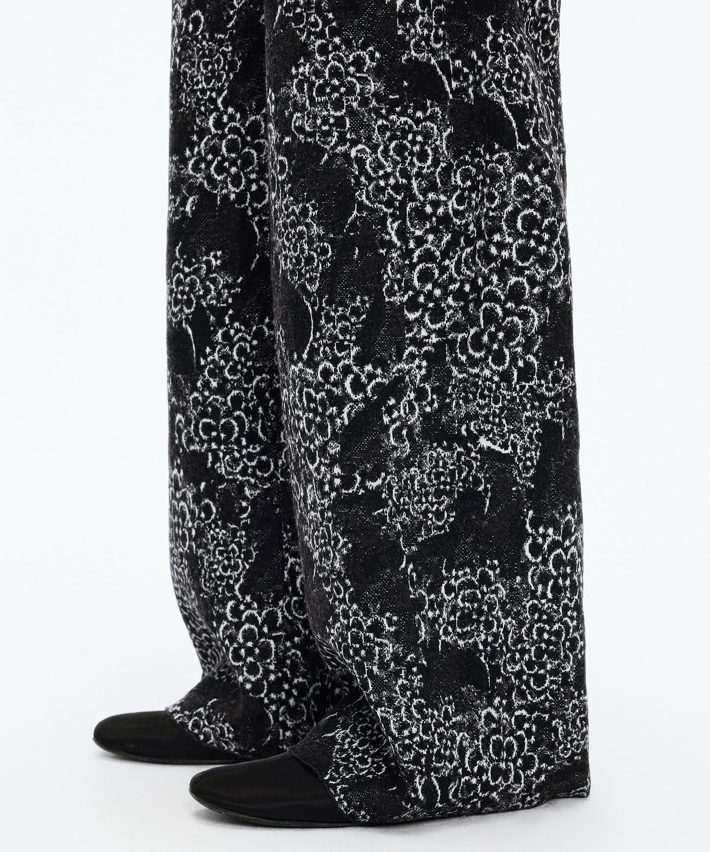 Osmanthus Jacquard Knit Trousers