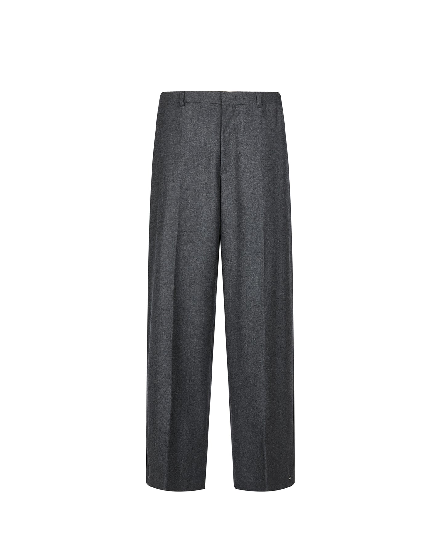 Tapered Snap Wool Trousers
