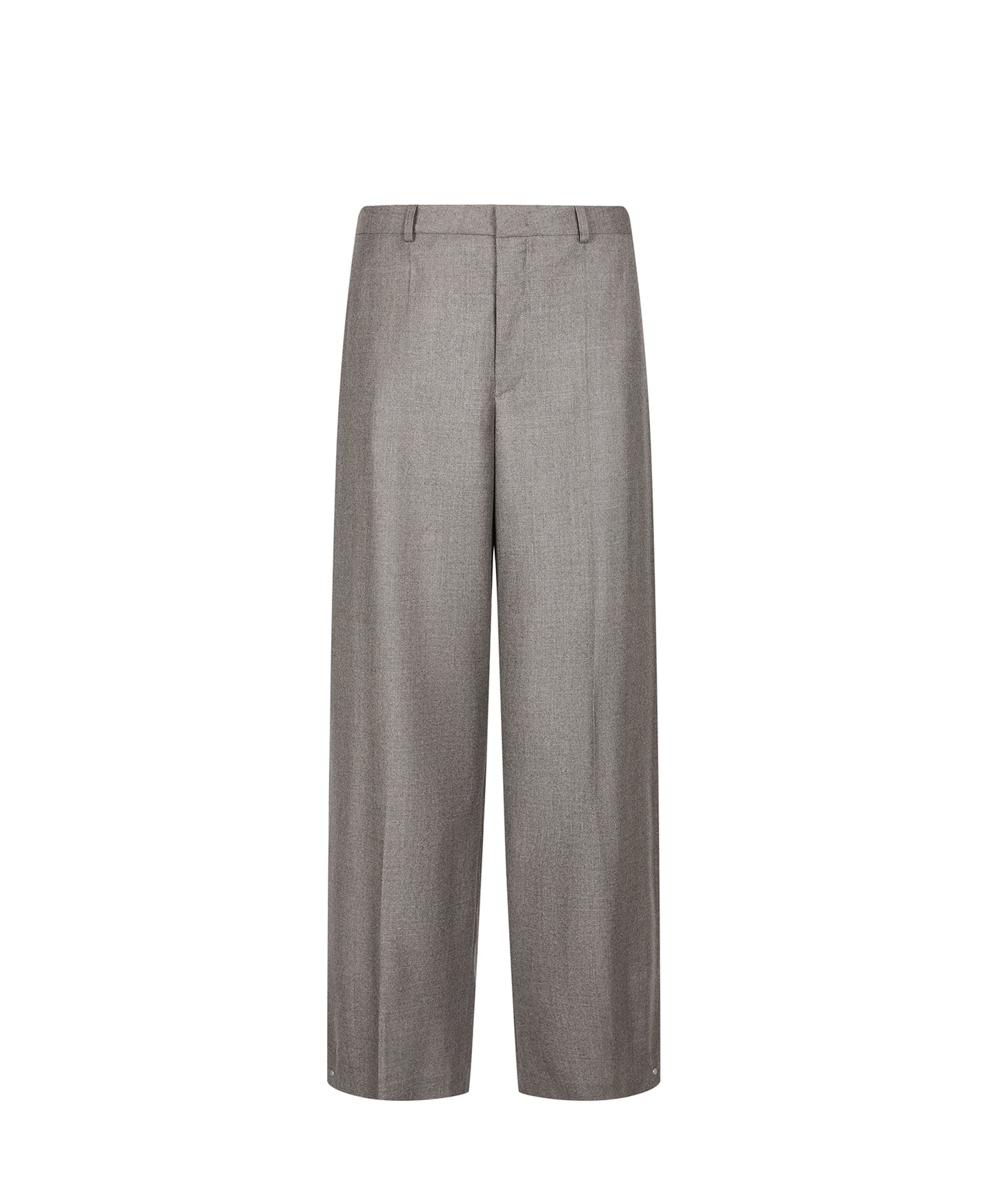 Tapered Snap Wool Trousers