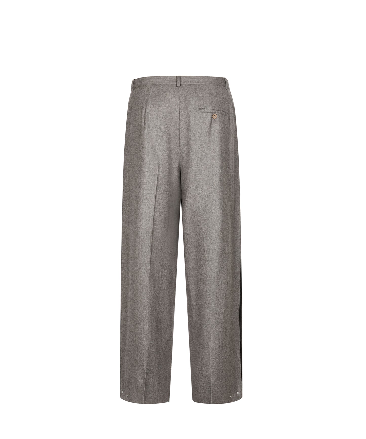 Tapered Snap Wool Trousers