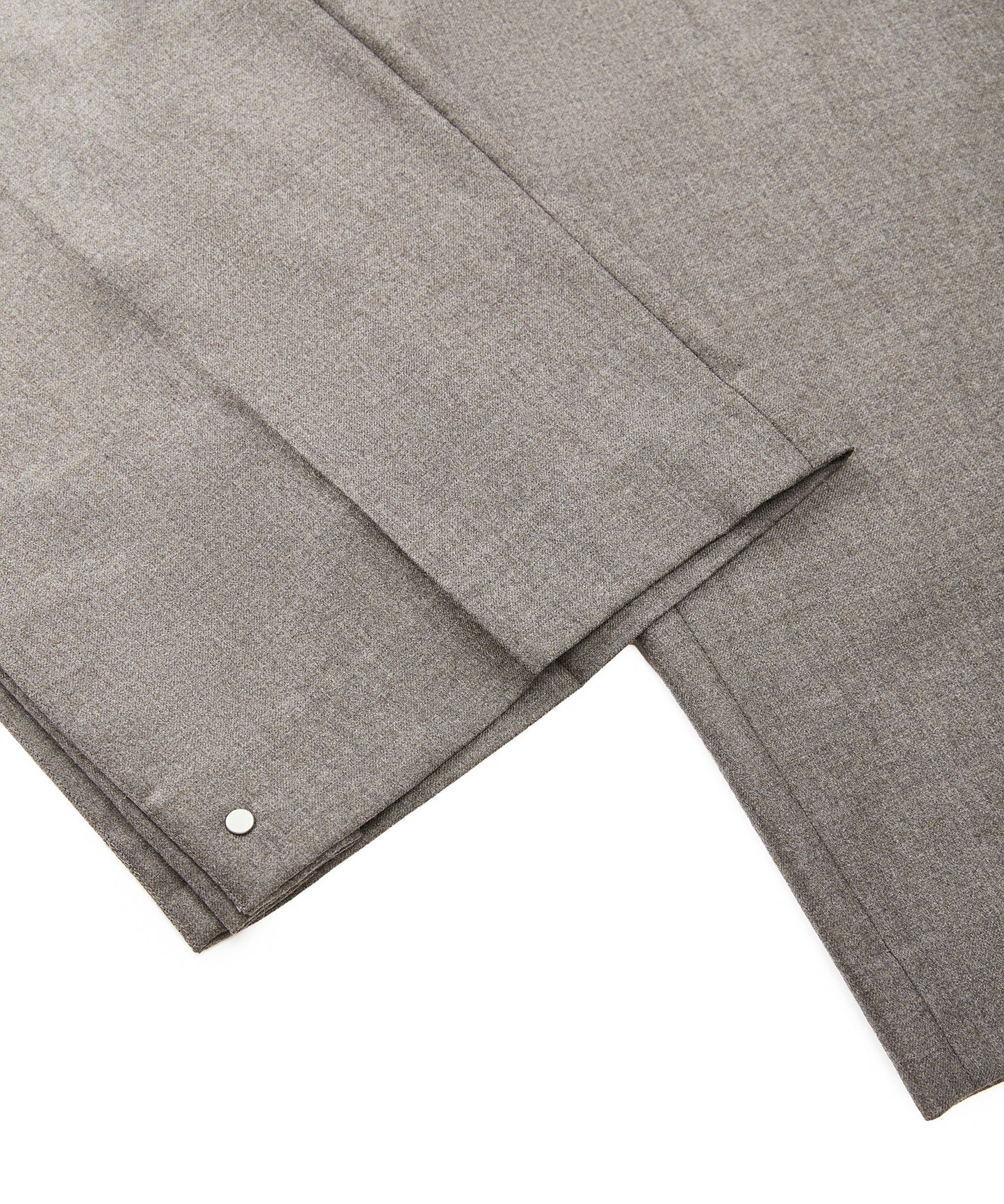 Tapered Snap Wool Trousers