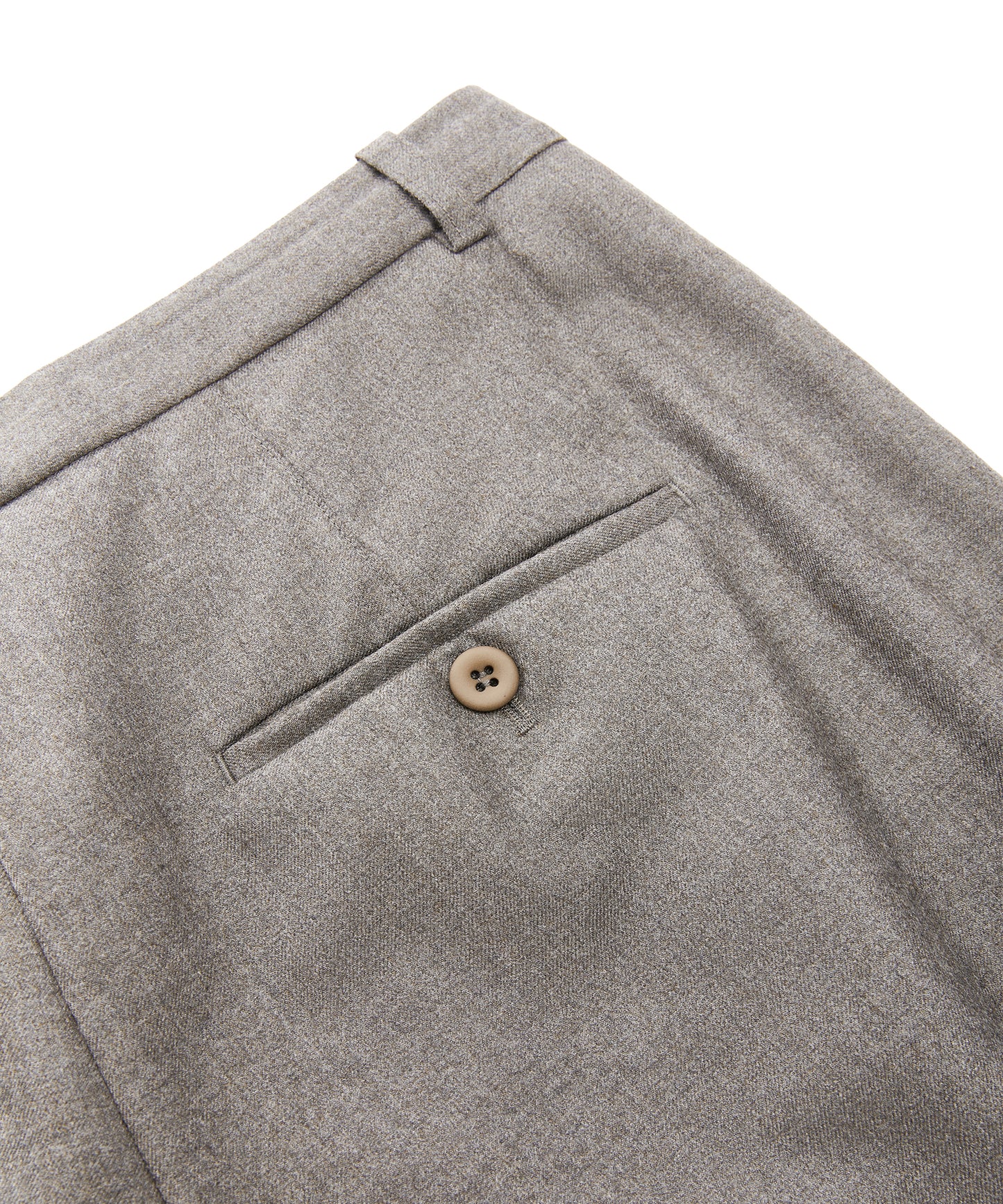 Tapered Snap Wool Trousers