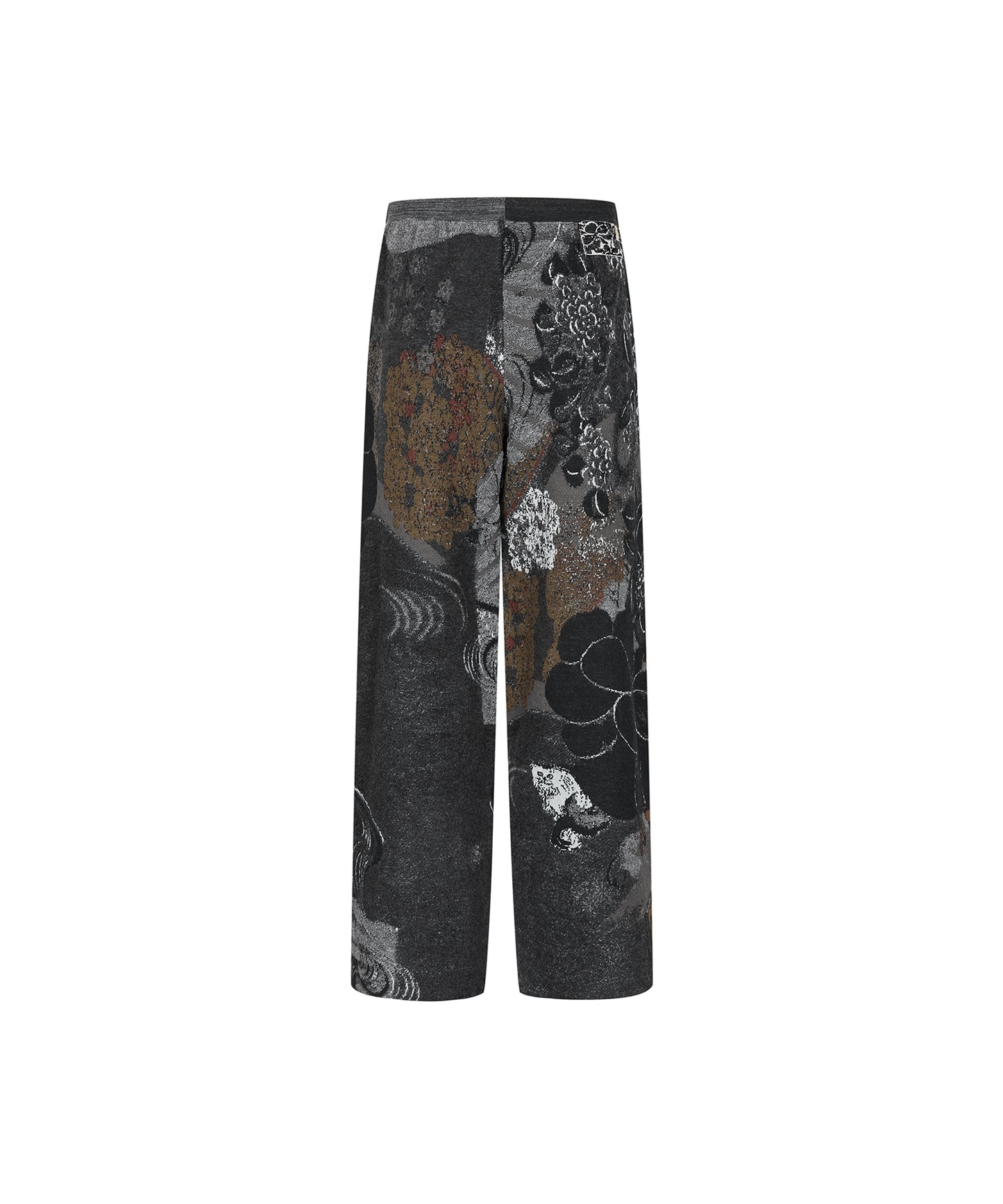 Oriental Jacquard Knit Trousers