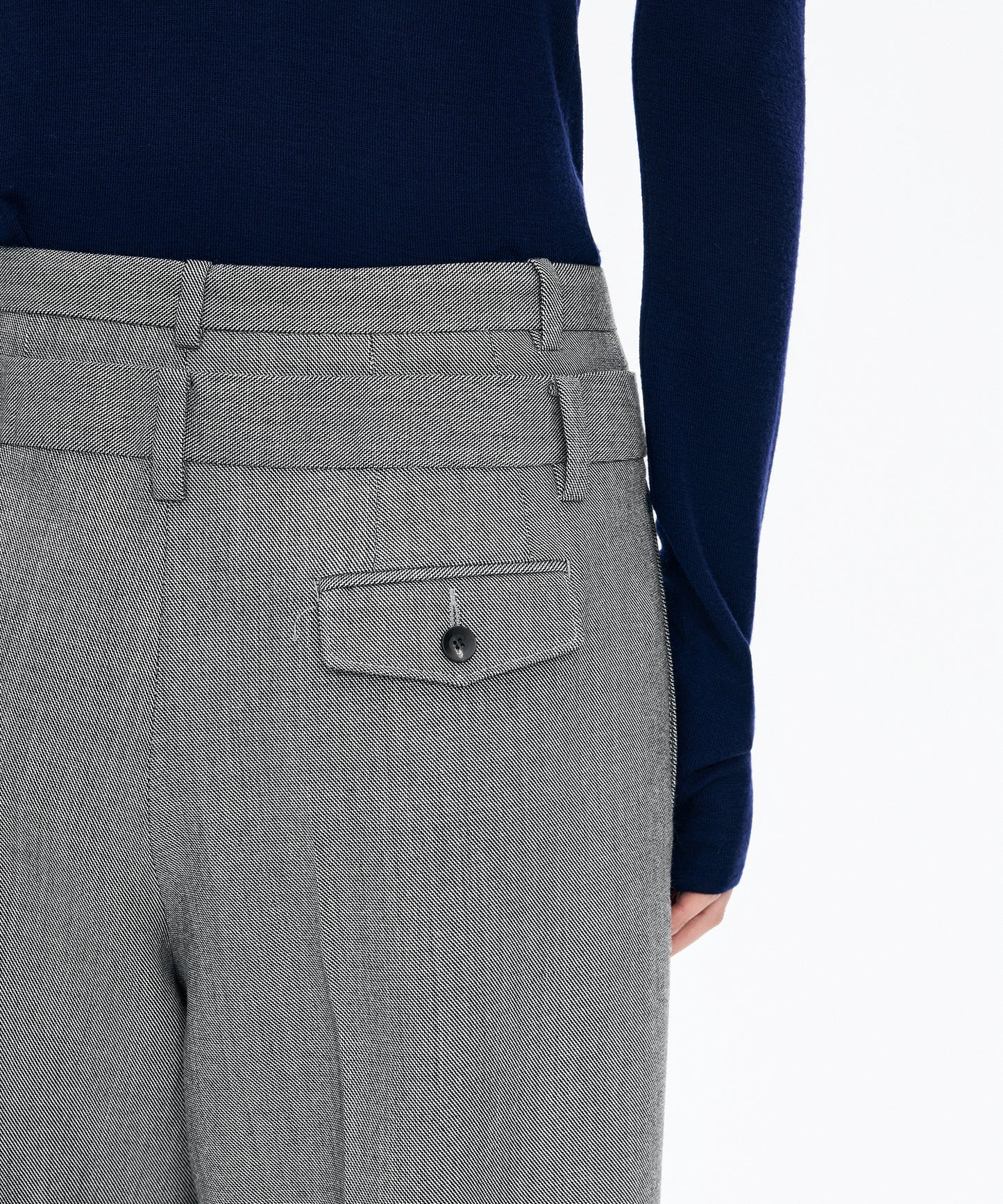 Double-waist Wool Trousers