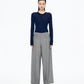 Double-waist Wool Trousers