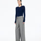 Double-waist Wool Trousers