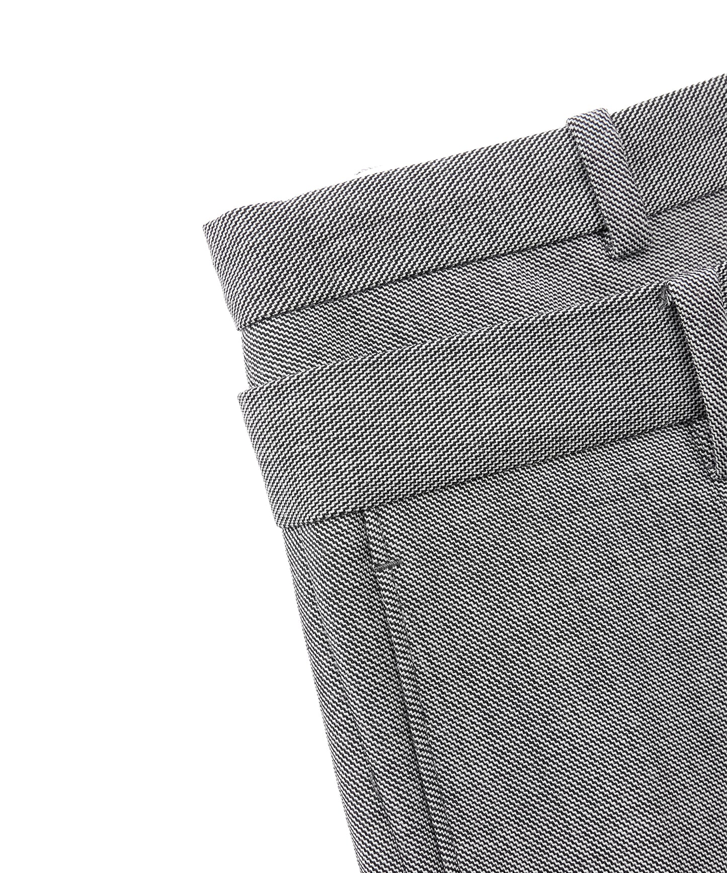Double-waist Wool Trousers