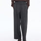 Double-waist Wool Trousers